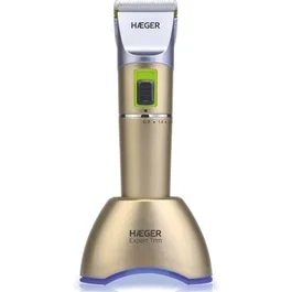 Haeger Cortapelos sin Cables Expert Trim Láminas en Cerámica y Revestimiento Titanio 4 Guías Corte Nivel Ajustable 08-2
